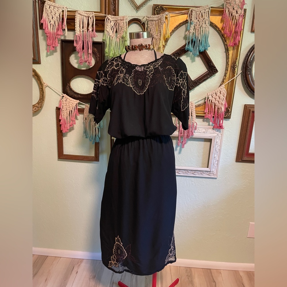 Vintage 80s Pearls Top And Skirt Set